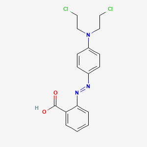 Benzoic acid, 2-((4-(bis(2-chloroethyl)amino)phenyl)azo)-