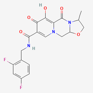 Oxazolo[3,2-a]pyrido[1,2-d]pyrazine-8-carboxamide, N-[(2,4-difluorophenyl)methyl]-2,3,5,7,11,11a-hexahydro-6-hydroxy-3-methyl-5,7-dioxo-, (3S,11aR)-;Oxazolo[3,2-a]pyrido[1,2-d]pyrazine-8-carboxamide, N-[(2,4-difluorophenyl)methyl]-2,3,5,7,11,11a-hexahydro-6-hydroxy-3-methyl-5,7-dioxo-, (3S,11aR)-