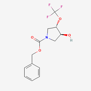 Benzyl trans-3-hydroxy-4-(trifluoromethoxy)pyrrolidine-1-carboxylate