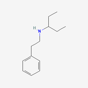 B1281511 (1-Ethylpropyl)(2-phenylethyl)amine CAS No. 71797-47-2
