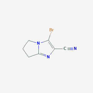 3-Bromo-6,7-dihydro-5H-pyrrolo[1,2-a]imidazole-2-carbonitrile