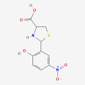 2-(2-Hydroxy-5-nitrophenyl)thiazolidine-4-carboxylic acid