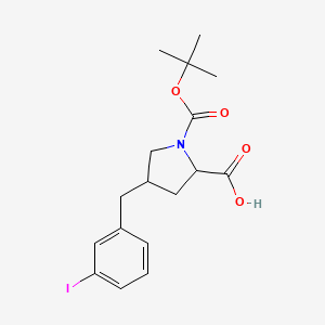 (2S,4R)-1-(Tert-butoxycarbonyl)-4-(3-iodobenzyl)-pyrrolidine-2-carboxylic acid