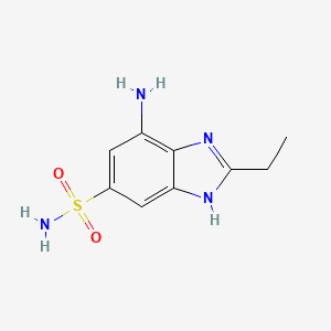 7-Amino-2-ethyl-1H-benzo[d]imidazole-5-sulfonamide