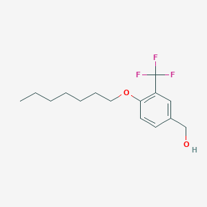 4-Heptyloxy-3-trifluoromethylbenzyl alcohol