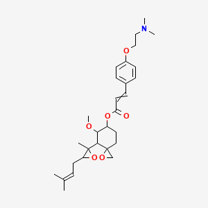 [(3R,4S,5S,6R)-5-methoxy-4-[(2R,3R)-2-methyl-3-(3-methylbut-2-enyl)oxiran-2-yl]-1-oxaspiro[2.5]octan-6-yl] (E)-3-[4-[2-(dimethylamino)ethoxy]phenyl]prop-2-enoate