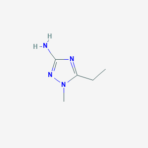 molecular formula C5H10N4 B1281530 5-乙基-1-甲基-1H-1,2,4-三唑-3-胺 CAS No. 90708-10-4