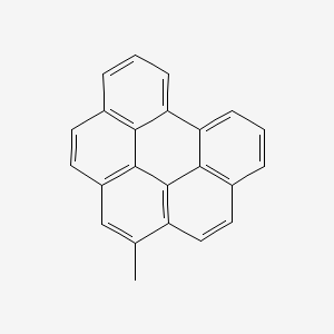 molecular formula C23H14 B12815302 BENZO(ghi)PERYLENE, METHYL- CAS No. 41699-09-6