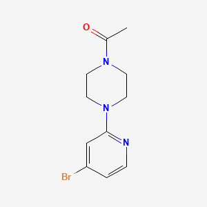 molecular formula C11H14BrN3O B12815362 1-(4-(4-Bromopyridin-2-yl)piperazin-1-yl)ethanone 