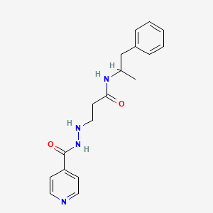 Isonicotinic acid, 2-[2-[(alpha-methylphenethyl)carbamoyl]ethyl]hydrazide