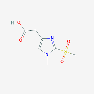 2-(1-Methyl-2-(methylsulfonyl)-1H-imidazol-4-yl)acetic acid