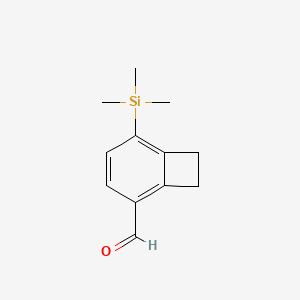 5-(Trimethylsilyl)bicyclo[4.2.0]octa-1,3,5-triene-2-carbaldehyde