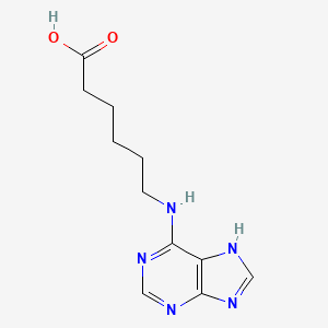 Hexanoic acid, 6-(9H-purin-6-ylamino)-