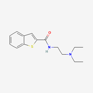 Benzo(b)thiophene-2-carboxamide, N-(2-(diethylamino)ethyl)-