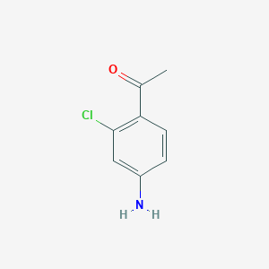 molecular formula C8H8ClNO B1281548 1-(4-アミノ-2-クロロフェニル)エタノン CAS No. 72531-23-8