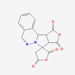 spiro[14-oxa-9,10-diazatetracyclo[8.6.0.02,7.012,16]hexadeca-2,4,6,8-tetraene-11,3'-oxolane]-2',5',13,15-tetrone