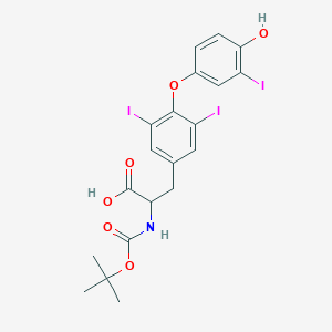 2-{[(Tert-butoxy)carbonyl]amino}-3-[4-(4-hydroxy-3-iodophenoxy)-3,5-diiodophenyl]propanoic acid