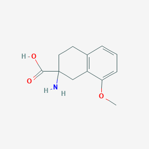 molecular formula C12H15NO3 B1281565 2-氨基-8-甲氧基-1,2,3,4-四氢萘-2-羧酸 CAS No. 67544-71-2