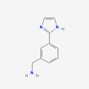 molecular formula C10H11N3 B12815652 (3-(1H-imidazol-2-yl)phenyl)methanamine 