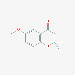 molecular formula C12H14O3 B1281569 6-甲氧基-2,2-二甲基-3,4-二氢-2H-1-苯并吡喃-4-酮 CAS No. 13229-59-9