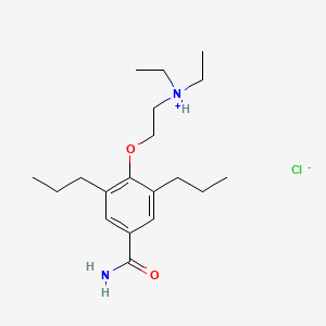 4-(2-(Diethylamino)ethoxy)-3,5-dipropylbenzamide monohydrochloride