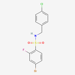 4-Bromo-N-(4-chlorobenzyl)-2-fluorobenzenesulfonamide