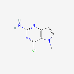 4-chloro-5-methyl-5H-pyrrolo[3,2-d]pyrimidin-2-amine