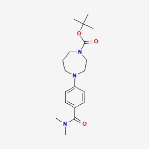 tert-Butyl 4-(4-(dimethylcarbamoyl)phenyl)-1,4-diazepane-1-carboxylate