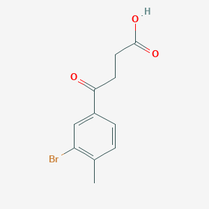 molecular formula C11H11BrO3 B1281577 4-(3-溴-4-甲苯基)-4-氧代丁酸 CAS No. 62903-07-5