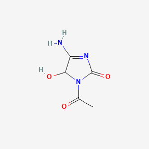 molecular formula C5H7N3O3 B12815770 3-acetyl-5-amino-4-hydroxy-4H-imidazol-2-one 