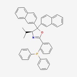 (S)-2-(2-(Diphenylphosphanyl)phenyl)-4-isopropyl-5,5-di(naphthalen-2-yl)-4,5-dihydrooxazole