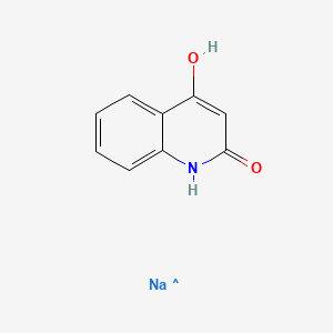 molecular formula C9H7NNaO2 B12815813 2-hydroxy-1H-quinolin-4-one; sodium 