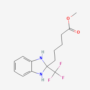 Methyl 5-(2-(trifluoromethyl)-2,3-dihydro-1H-benzo[d]Imidazol-2-yl)pentanoate