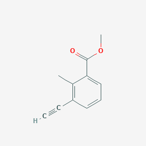 molecular formula C11H10O2 B12815870 Methyl 3-ethynyl-2-methylbenzoate 