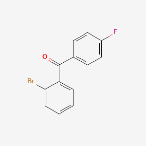 molecular formula C13H8BrFO B1281589 2-溴-4'-氟苯甲酮 CAS No. 573-46-6