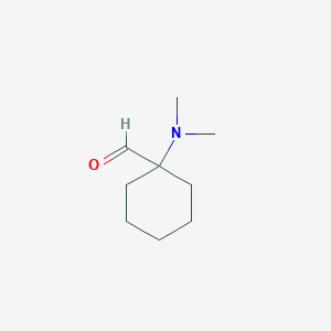 molecular formula C9H17NO B1281592 1-(Dimethylamino)cyclohexane-1-carbaldehyde CAS No. 72087-78-6