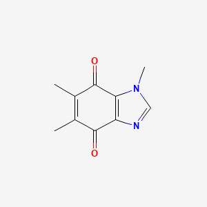 molecular formula C10H10N2O2 B12815923 1,5,6-Trimethyl-1H-benzo[d]imidazole-4,7-dione 