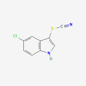 molecular formula C9H5ClN2S B12815936 5-Chloro-3-thiocyanato-1H-indole 