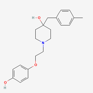 1-(2-(4-Hydroxyphenoxy)ethyl)-4-((4-methylphenyl)methyl)-4-piperidinol