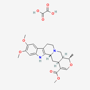 Methyl (3beta,19alpha,20alpha)-16,17-didehydro-10,11-dimethoxy-19-methyloxayohimban-16-carboxylate, oxalate