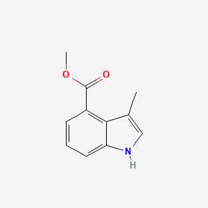 molecular formula C11H11NO2 B12816020 methyl 3-methyl-1H-indole-4-carboxylate 