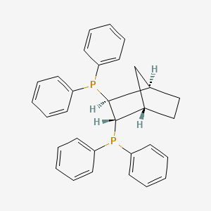 molecular formula C31H30P2 B12816031 rel-(1R,2S,3S,4S)-2,3-Bis(diphenylphosphaneyl)bicyclo[2.2.1]heptane 