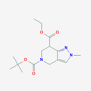 5-tert-Butyl 7-ethyl 2-methyl-6,7-dihydro-2H-pyrazolo[4,3-c]pyridine-5,7(4H)-dicarboxylate