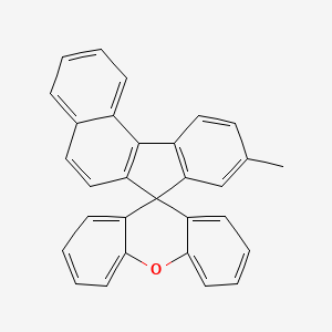 molecular formula C30H20O B12816061 9-Methylspiro[benzo[c]fluorene-7,9'-xanthene] 