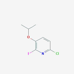 molecular formula C8H9ClINO B12816093 6-Chloro-2-iodo-3-isopropoxypyridine 