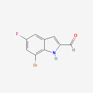 7-Bromo-5-fluoro-1H-indole-2-carbaldehyde