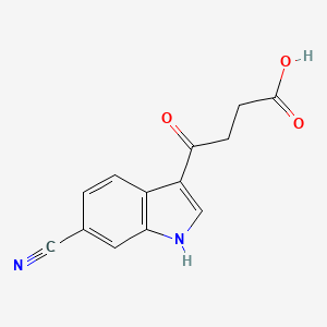 4-(6-Cyano-1H-indol-3-yl)-4-oxobutanoic acid