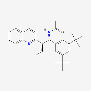 molecular formula C29H38N2O B12816166 N-((1S,2R)-1-(3,5-Di-tert-butylphenyl)-2-(quinolin-2-yl)butyl)acetamide 