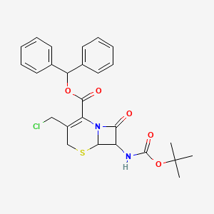 Diphenylmethyl7beta-tert-butoxycarbonylamino-3-chloromethyl-3-cephem-4-carboxylate