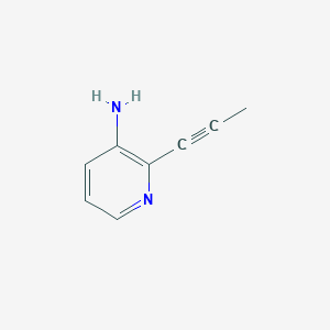 molecular formula C8H8N2 B12816192 2-(Prop-1-yn-1-yl)pyridin-3-amine 